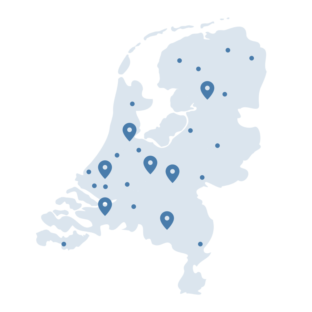 Kaart locaties AsfaltOfferte